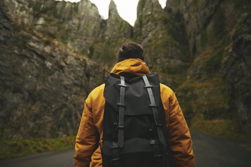 backpackers hiking